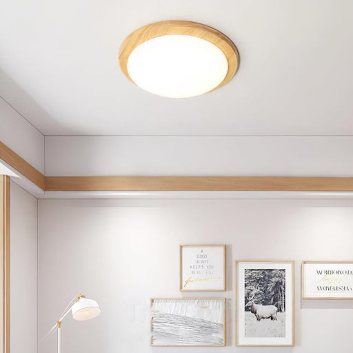 Drum Wood Ceiling Lamp-DWHOME