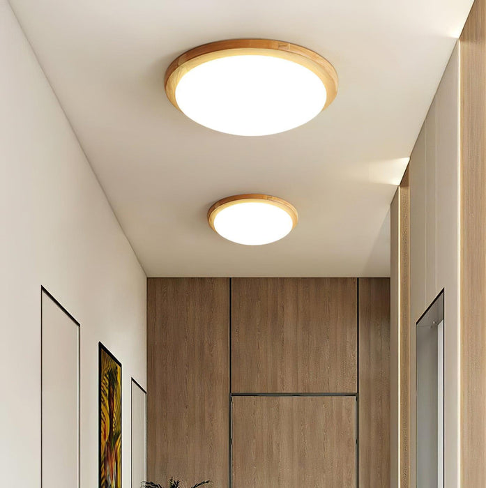 Drum Wood Ceiling Lamp-DWHOME