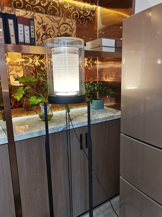 Dual Cylinder Glass Floor Lamp - DWHOME