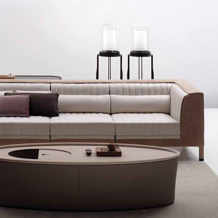 Dual Cylinder Glass Floor Lamp - DWHOME