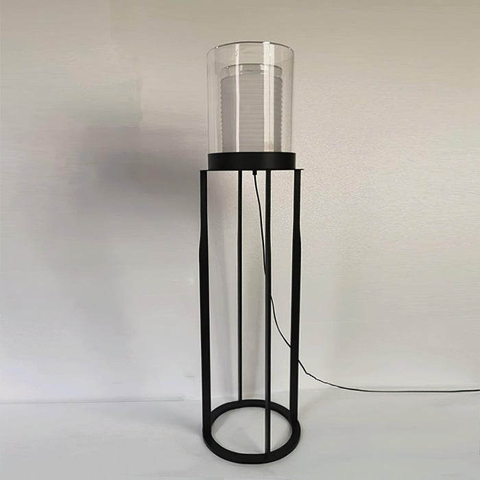 Dual Cylinder Glass Floor Lamp - DWHOME