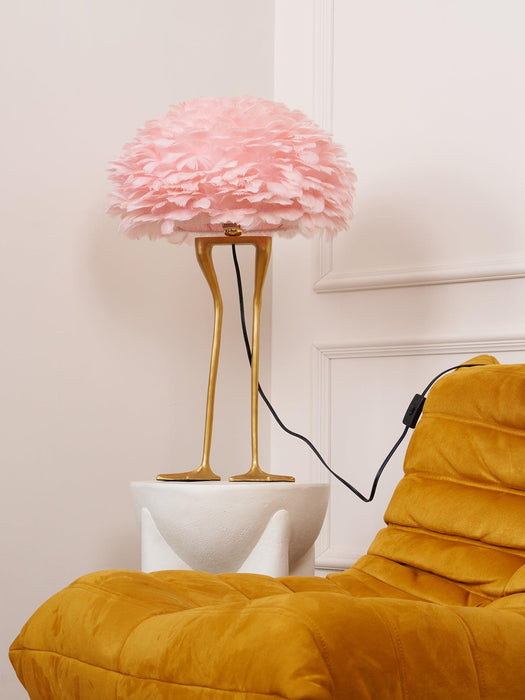 Duck Feet Feather Table Lamp - DWHOME