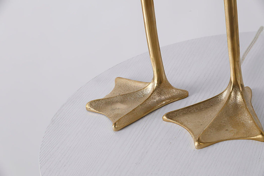 Duck Feet Feather Table Lamp - DWHOME