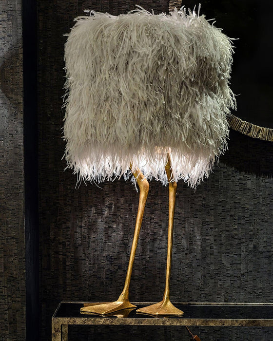 Duck Feet Feather Table Lamp - DWHOME