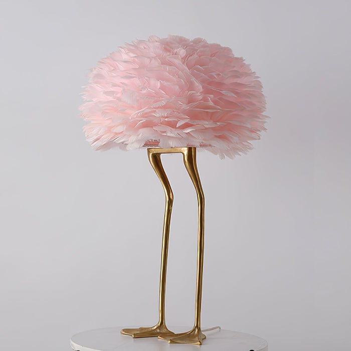 Duck Feet Feather Table Lamp - DWHOME