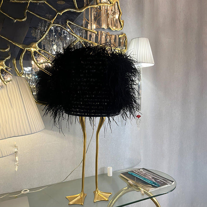 Duck Feet Feather Table Lamp - DWHOME