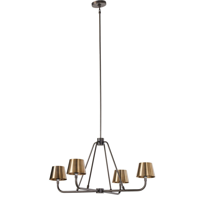 Dudley Brass Chandelier-DWHOME