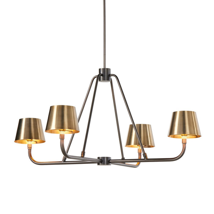 Dudley Brass Chandelier-DWHOME