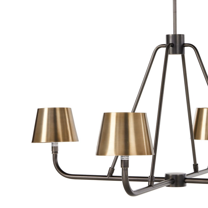 Dudley Brass Chandelier-DWHOME