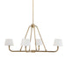 Dudley Brass Chandelier-DWHOME