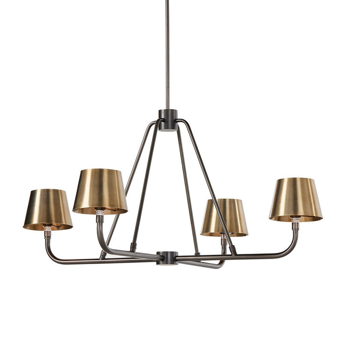 Dudley Brass Chandelier-DWHOME