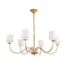 Eclipse Brass Chandelier-DWHOME