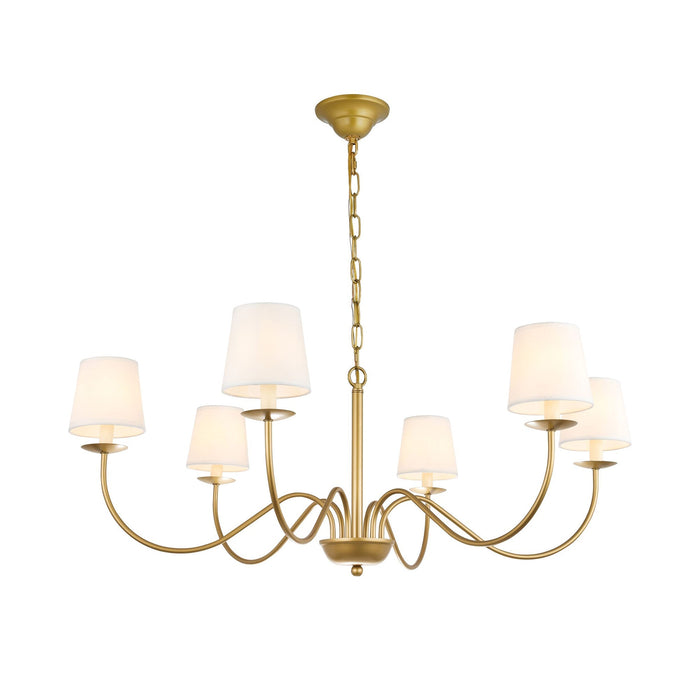 Eclipse Brass Chandelier-DWHOME