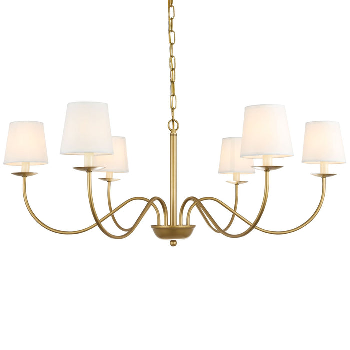 Eclipse Brass Chandelier-DWHOME