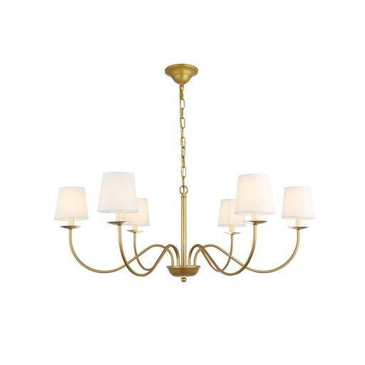 Eclipse Brass Chandelier-DWHOME
