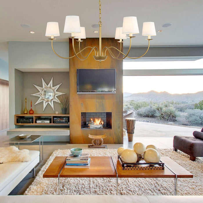 Eclipse Brass Chandelier-DWHOME