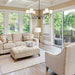 Eclipse Brass Chandelier-DWHOME