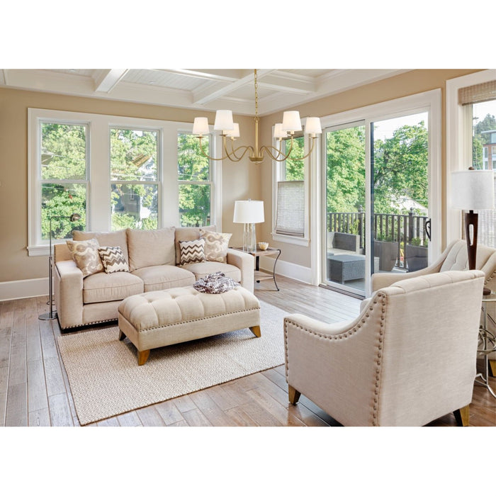 Eclipse Brass Chandelier-DWHOME