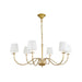 Eclipse Brass Chandelier-DWHOME