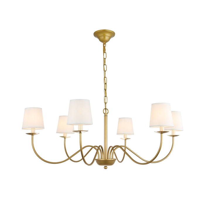 Eclipse Brass Chandelier-DWHOME