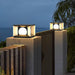 Eclipse Cube Outdoor Post Light-DWHOME