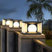Eclipse Cube Outdoor Post Light-DWHOME