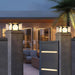 Eclipse Cube Outdoor Post Light-DWHOME