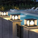 Eclipse Cube Outdoor Post Light-DWHOME