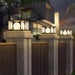 Eclipse Cube Outdoor Post Light-DWHOME