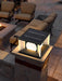 Eclipse Cube Outdoor Post Light-DWHOME