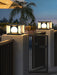 Eclipse Cube Outdoor Post Light-DWHOME