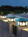 Eclipse Cube Outdoor Post Light-DWHOME