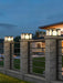 Eclipse Cube Outdoor Post Light-DWHOME