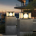 Eclipse Cube Outdoor Post Light-DWHOME