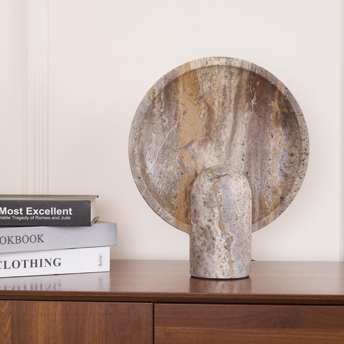 Eclipse Stone Table Lamp-DWHOME