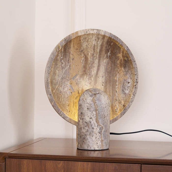 Eclipse Stone Table Lamp-DWHOME