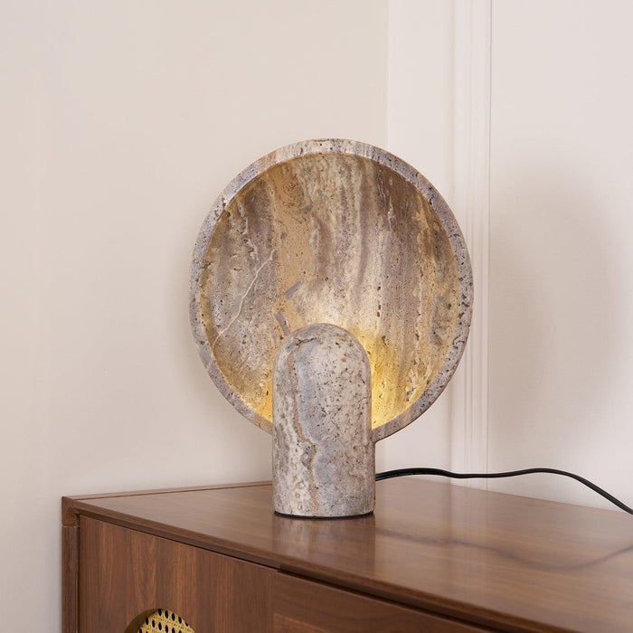 Eclipse Stone Table Lamp-DWHOME