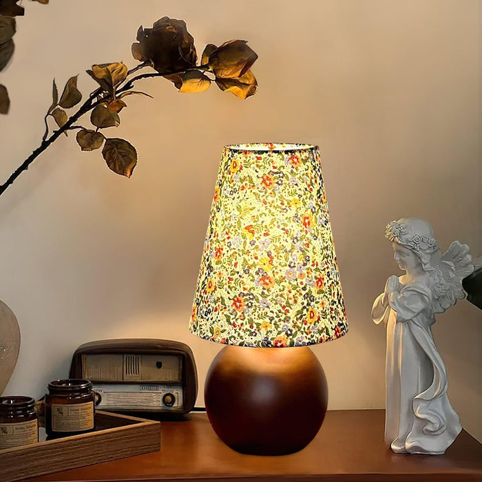Elara Floral Glow Table Lamp - DWHOME