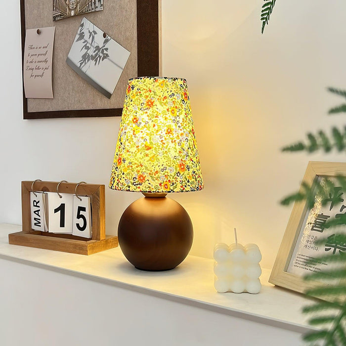 Elara Floral Glow Table Lamp - DWHOME