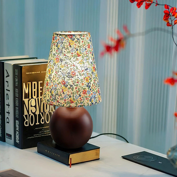 Elara Floral Glow Table Lamp - DWHOME