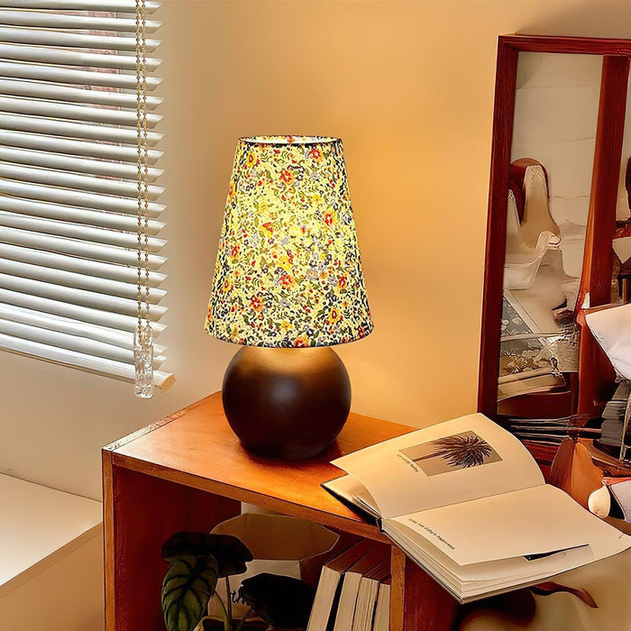 Elara Floral Glow Table Lamp - DWHOME