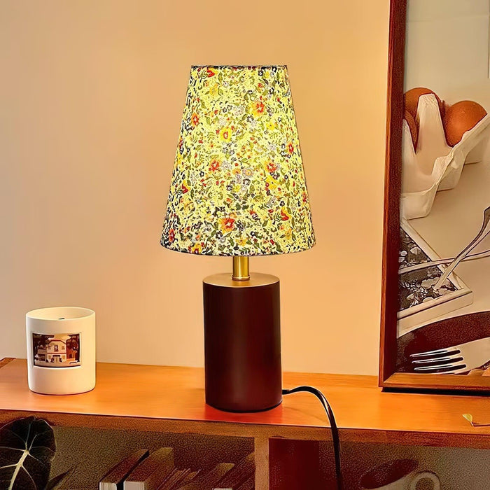 Elara Floral Glow Table Lamp - DWHOME