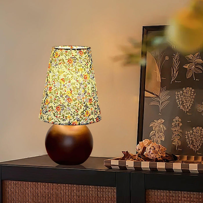 Elara Floral Glow Table Lamp - DWHOME