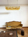 Elegant Amber Murano Poliedri Chandelier-DWHOME