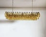 Elegant Amber Murano Poliedri Chandelier-DWHOME