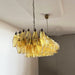 Elegant Amber Murano Poliedri Chandelier-DWHOME