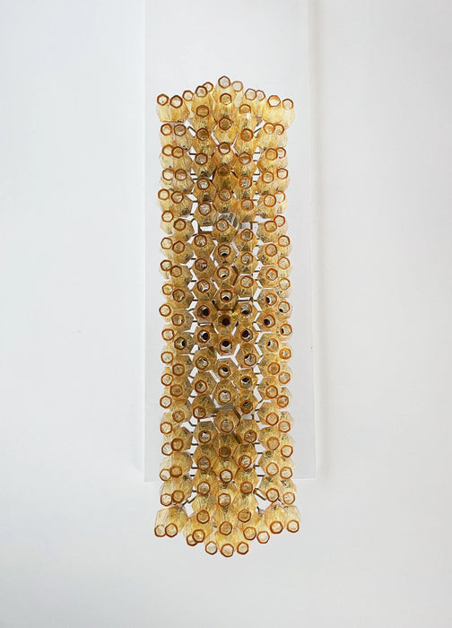 Elegant Amber Murano Poliedri Chandelier-DWHOME