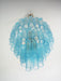 Elegant Blue Murano Glass Tube Chandelier-DWHOME