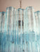 Elegant Blue Murano Glass Tube Chandelier-DWHOME