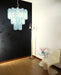 Elegant Blue Murano Glass Tube Chandelier-DWHOME